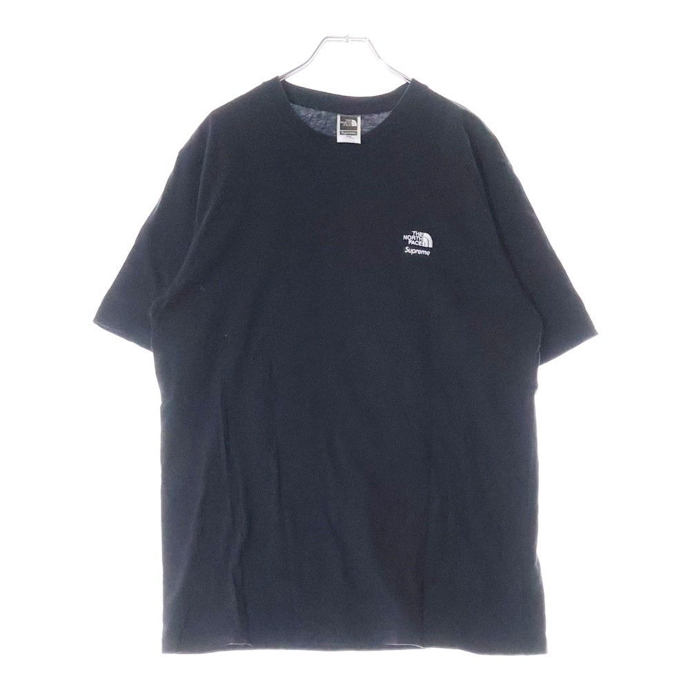 SUPREME(シュプリーム) 22SS ×THE NORTH FACE Bandana Tee ノースフェイス バンダナ ロゴ刺繍半袖Tシャツ NT022091 ブラック