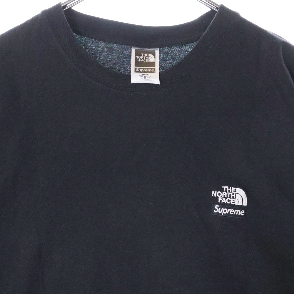 SUPREME(シュプリーム) 22SS ×THE NORTH FACE Bandana Tee ノースフェイス バンダナ ロゴ刺繍半袖Tシャツ NT022091 ブラック