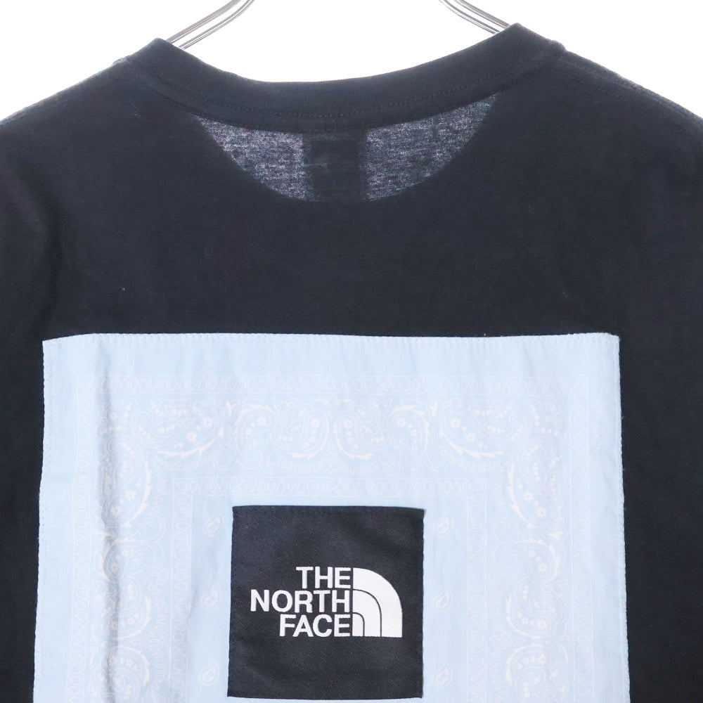 SUPREME(シュプリーム) 22SS ×THE NORTH FACE Bandana Tee ノースフェイス バンダナ ロゴ刺繍半袖Tシャツ NT022091 ブラック