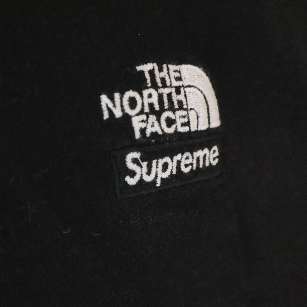 SUPREME(シュプリーム) 22SS ×THE NORTH FACE Bandana Tee ノースフェイス バンダナ ロゴ刺繍半袖Tシャツ NT022091 ブラック