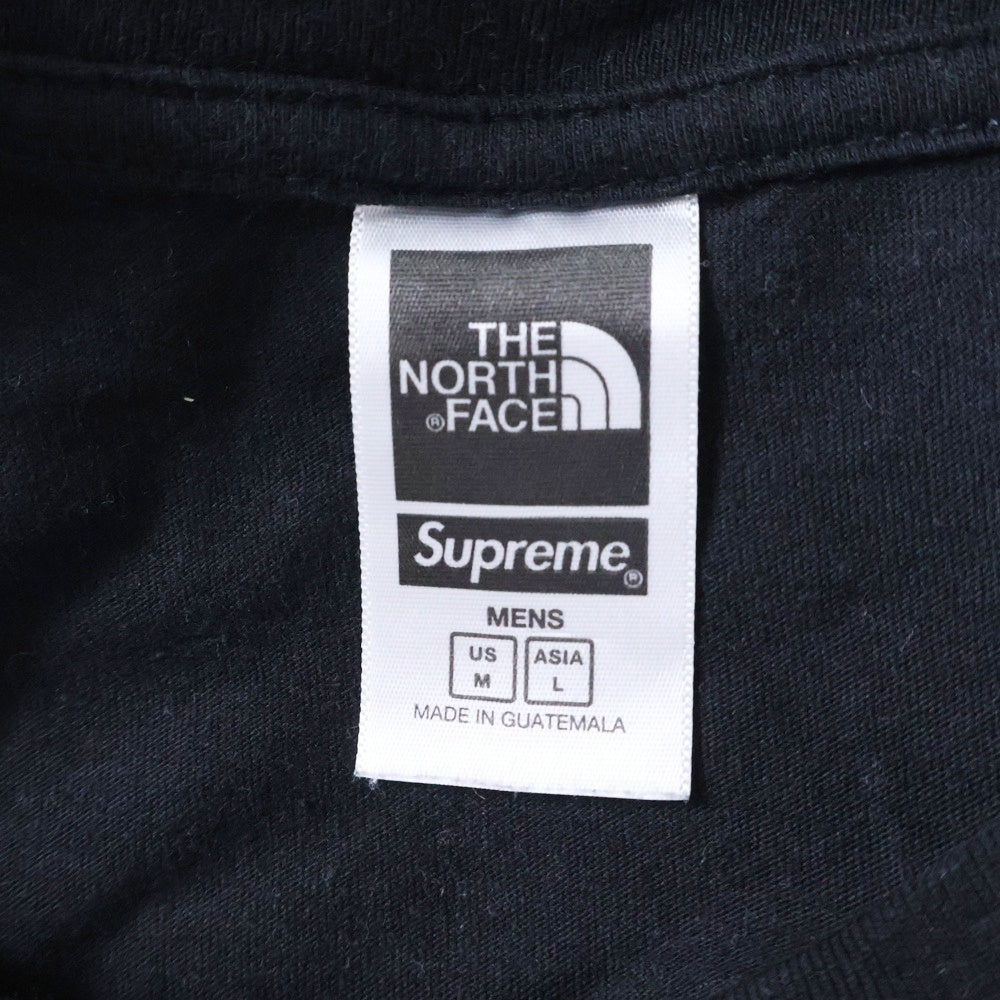 SUPREME(シュプリーム) 22SS ×THE NORTH FACE Bandana Tee ノースフェイス バンダナ ロゴ刺繍半袖Tシャツ NT022091 ブラック