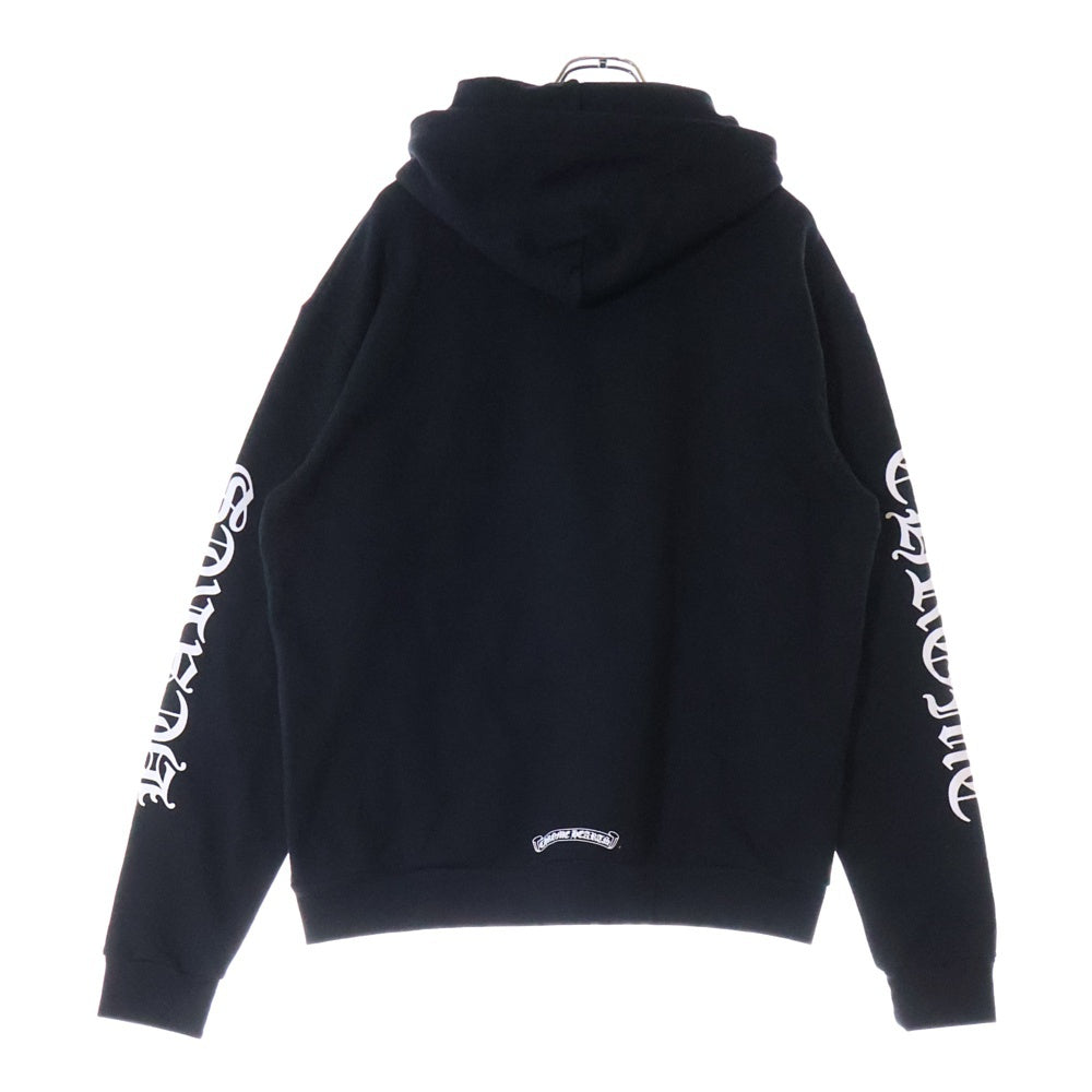 CHROME HEARTS(クロムハーツ) VERTICAL ARM LOGO HOODIE バーティカル アーム ロゴ プルオーバースウェット パーカー ブラック