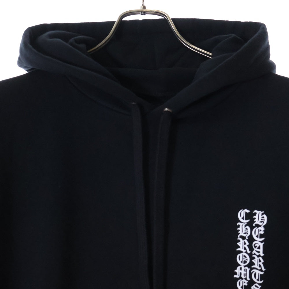 CHROME HEARTS(クロムハーツ) VERTICAL ARM LOGO HOODIE バーティカル アーム ロゴ プルオーバースウェット パーカー ブラック