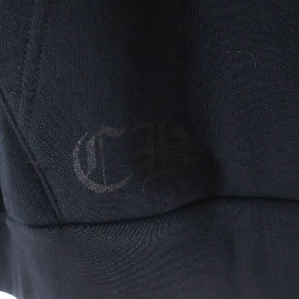 CHROME HEARTS(クロムハーツ) VERTICAL ARM LOGO HOODIE バーティカル アーム ロゴ プルオーバースウェット パーカー ブラック