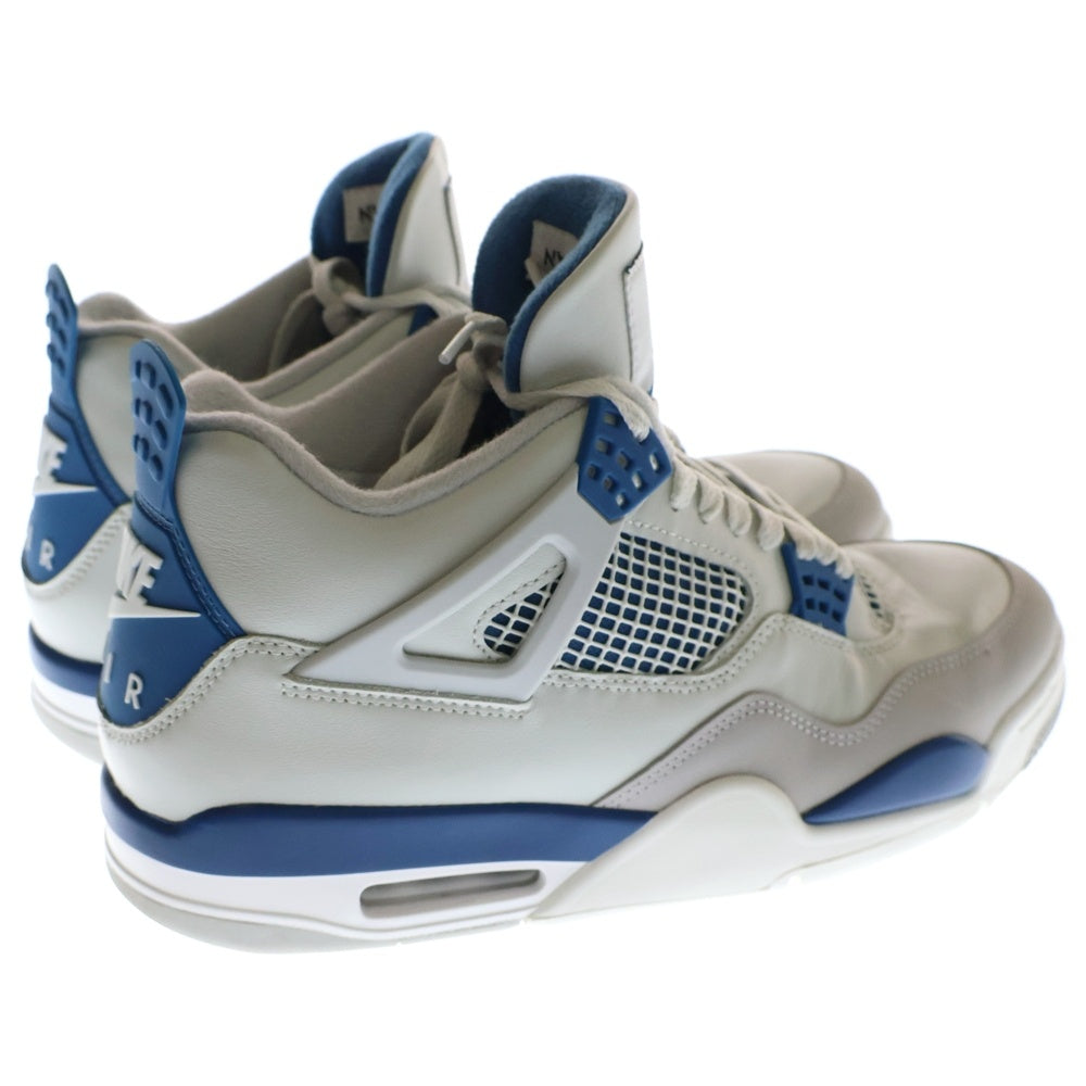 NIKE(ナイキ) Air Jordan 4 Retro Industrial Blue エアジョーダン 4 レトロインダストリアルブルー ミッドカットスニーカー US10.5/28.5cm FV5029-141 ホワイト/ブルー