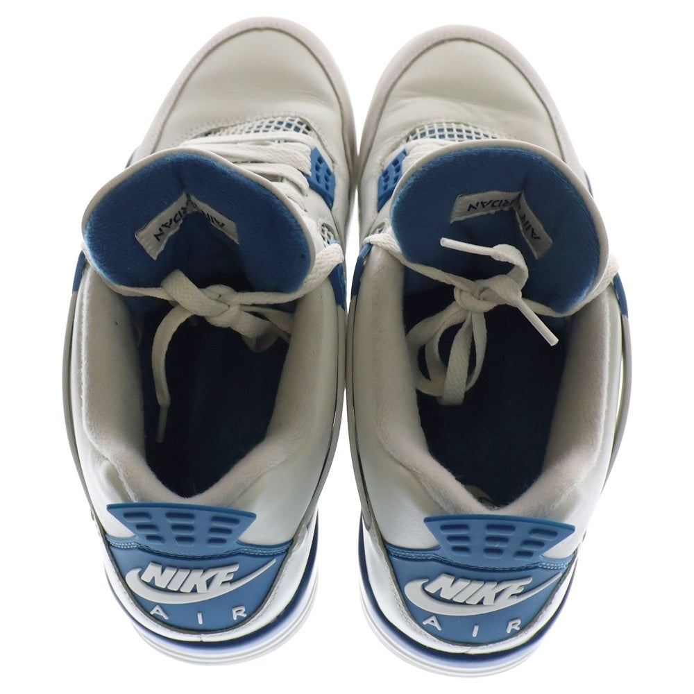 NIKE(ナイキ) Air Jordan 4 Retro Industrial Blue エアジョーダン 4 レトロインダストリアルブルー ミッドカットスニーカー US10.5/28.5cm FV5029-141 ホワイト/ブルー