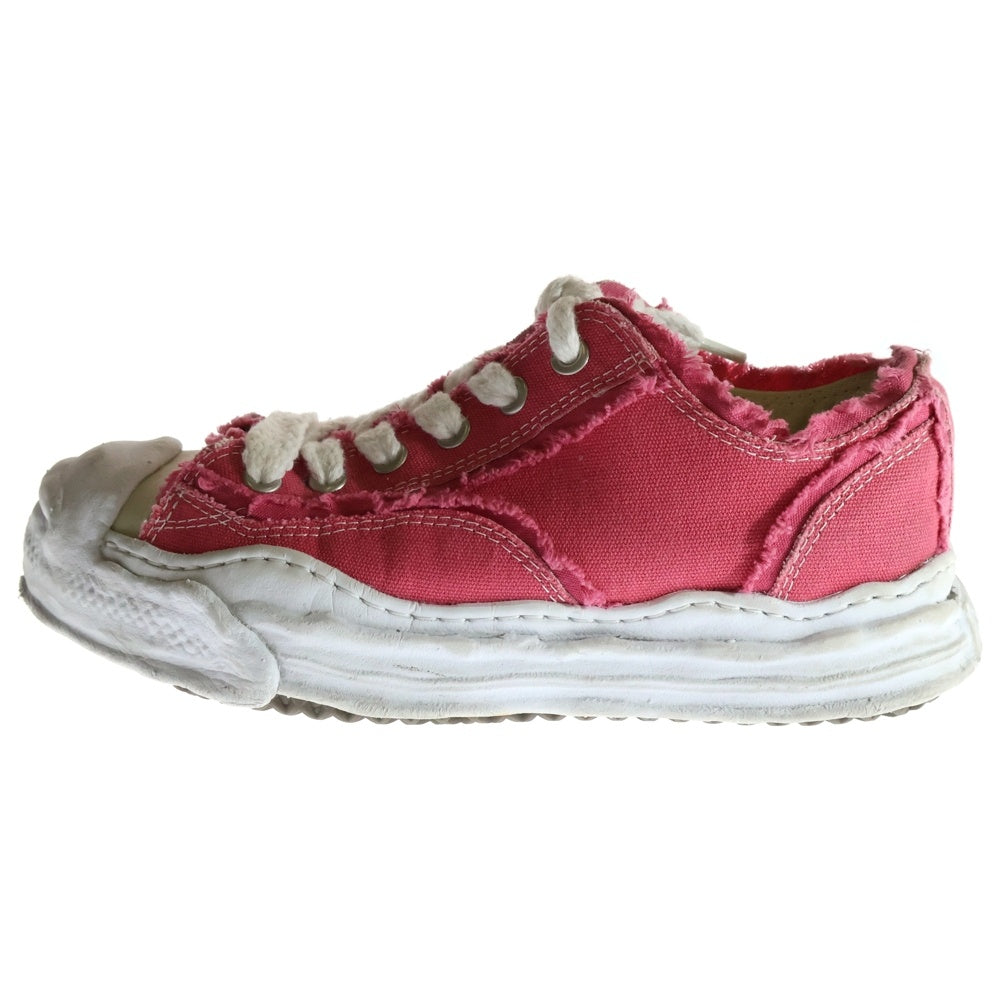 MAISON MIHARAYASUHIRO(メゾンミハラヤスヒロ) Hank OG Sole Canvas Low ハンク ローカットスニーカー ピンク A10FW714