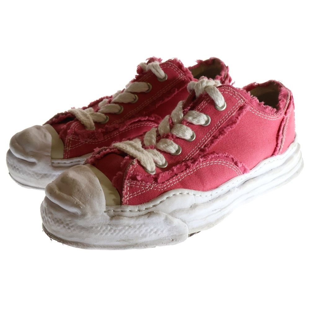 MAISON MIHARAYASUHIRO(メゾンミハラヤスヒロ) Hank OG Sole Canvas Low ハンク ローカットスニーカー ピンク A10FW714