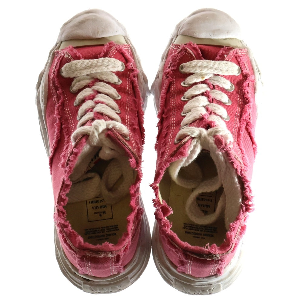 MAISON MIHARAYASUHIRO(メゾンミハラヤスヒロ) Hank OG Sole Canvas Low ハンク ローカットスニーカー ピンク A10FW714