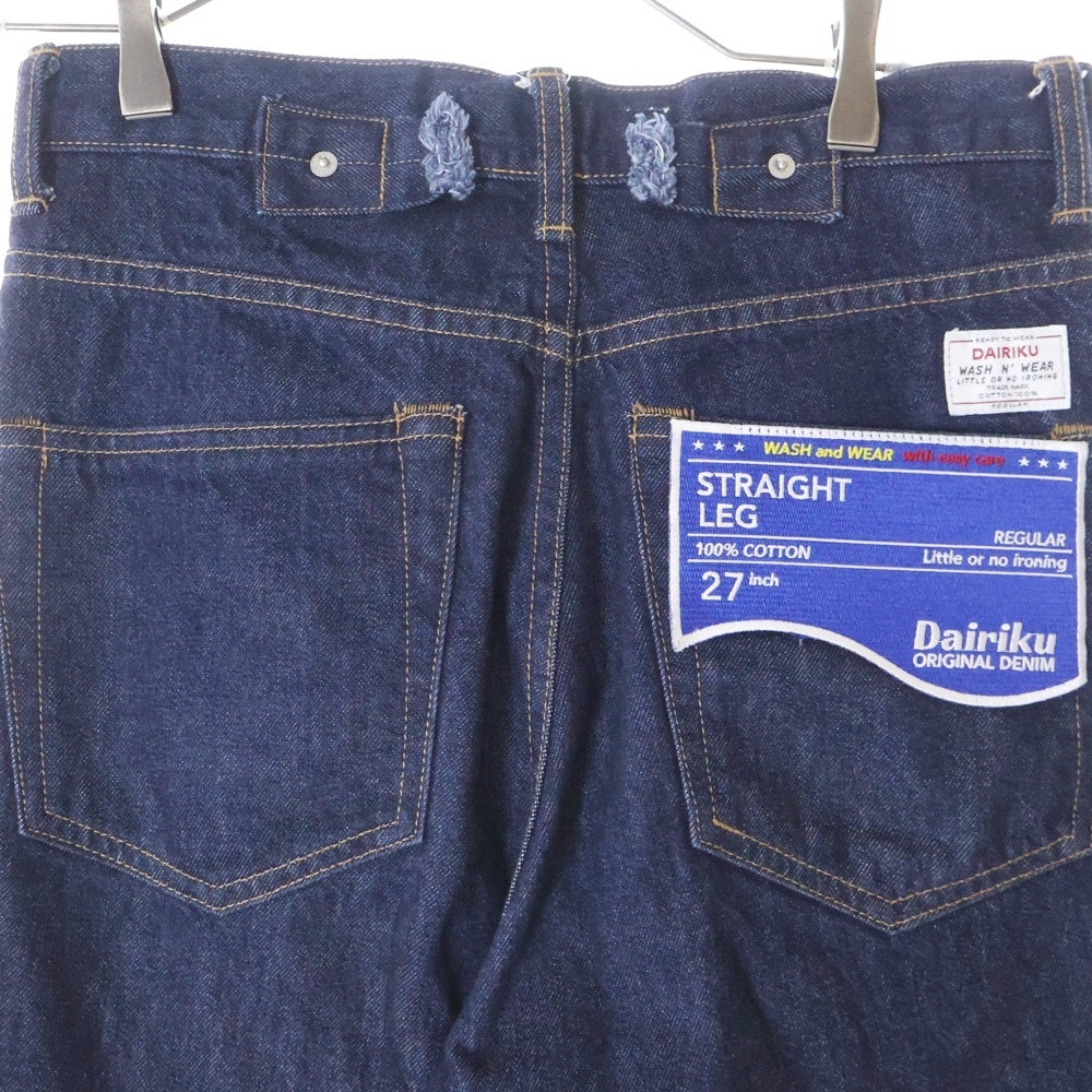 DAIRIKU(ダイリク) 24SS “Onewash“ Straight Denim Pants ワンウォッシュ デニムパンツ ジーンズ インディゴ 24SS D-8