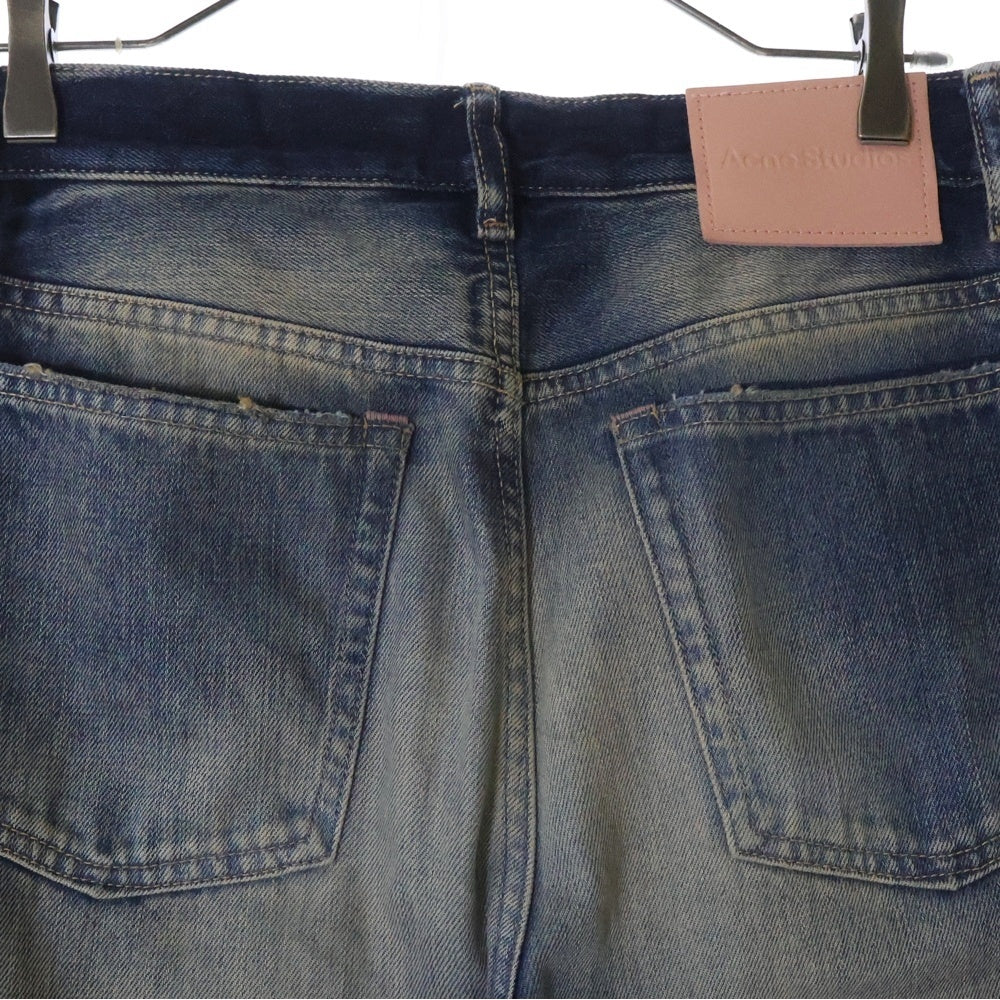 Acne Studios(アクネ ストゥディオズ) 2021M Rocka ダメージ加工 デニムパンツ インディゴ B00424-