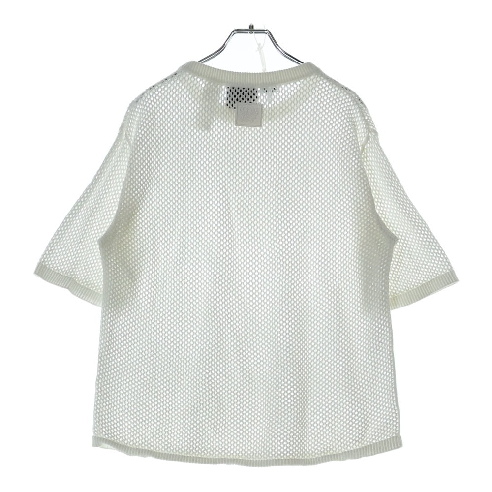 LOEWE(ロエベ) Mesh Paula's Ibiza T-Shirt パウラズ イビザ メッシュ半袖Tシャツ ホワイト H616Y14K39