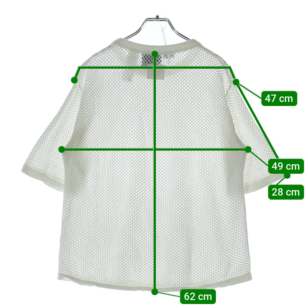 LOEWE(ロエベ) Mesh Paula's Ibiza T-Shirt パウラズ イビザ メッシュ半袖Tシャツ ホワイト H616Y14K39