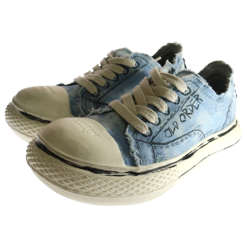 OLD ORDER(オールドオーダー) Comic Denim Canvas デニムキャンバス コミックシューズ ローカットスニーカー インディゴ