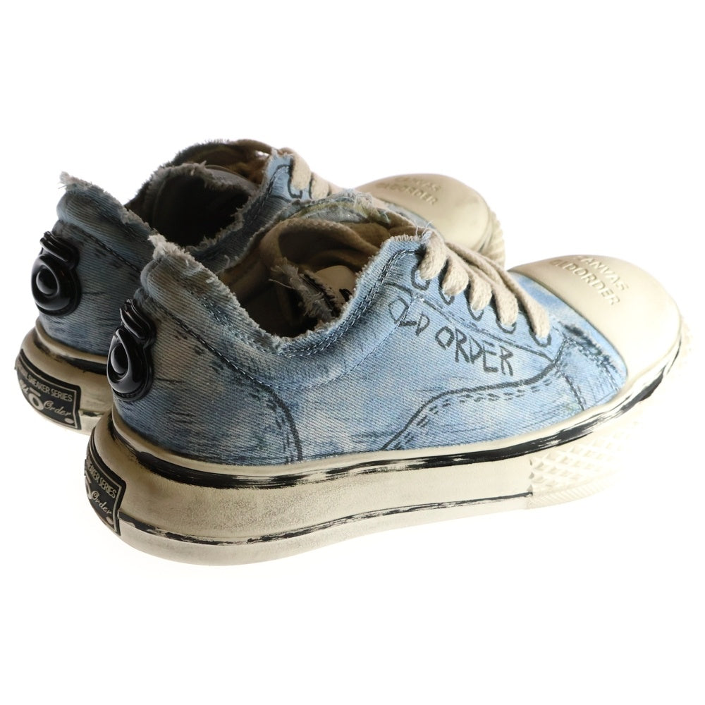 OLD ORDER(オールドオーダー) Comic Denim Canvas デニムキャンバス コミックシューズ ローカットスニーカー インディゴ