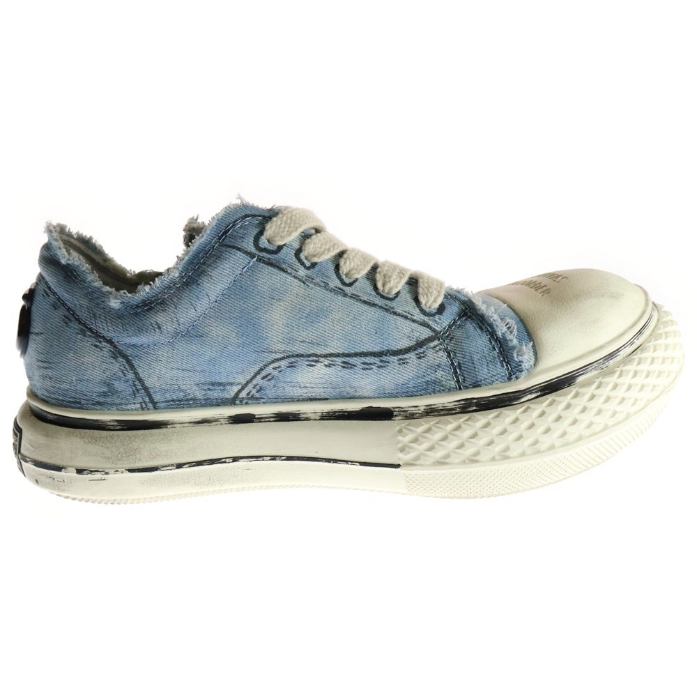 OLD ORDER(オールドオーダー) Comic Denim Canvas デニムキャンバス コミックシューズ ローカットスニーカー インディゴ