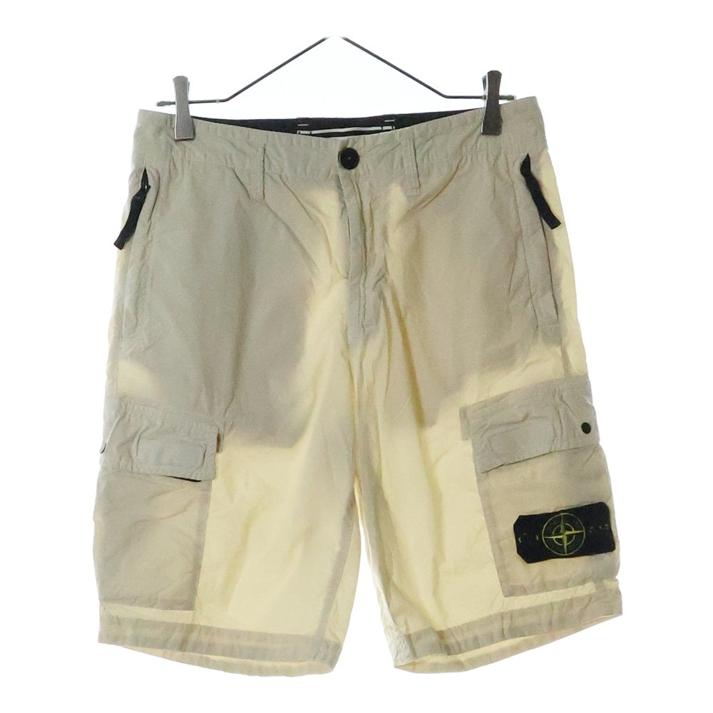 STONE ISLAND(ストーンアイランド) Cargo Shorts ロゴワッペン カーゴショーツ ハーフパンツ ベージュ 7415L0803