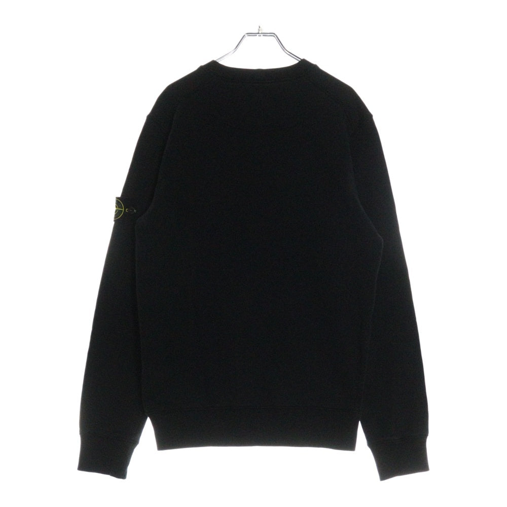 STONE ISLAND(ストーンアイランド) Sweatshirt ロゴワッペン クルーネックスウェットトレーナー ブラック 741563051