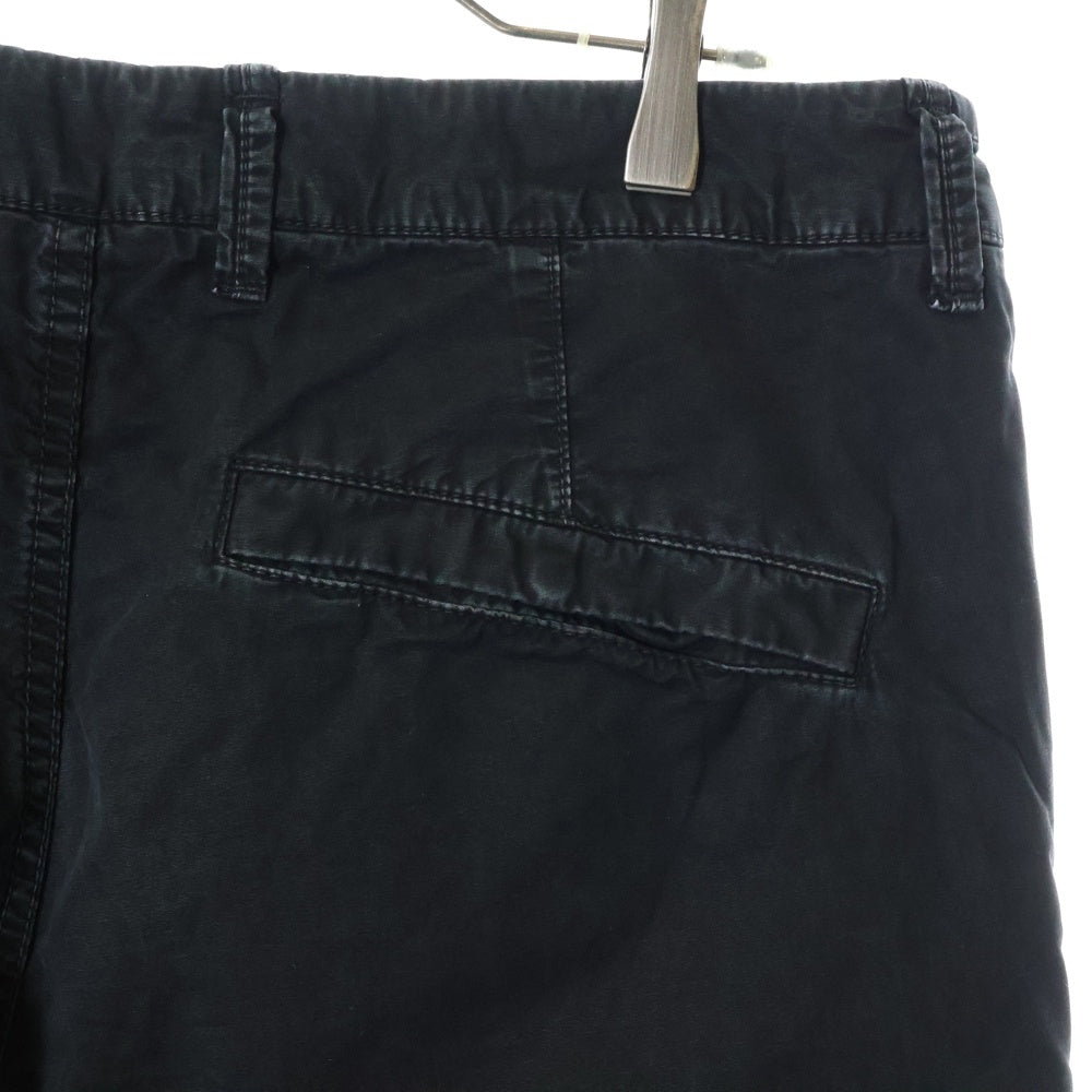 STONE ISLAND(ストーンアイランド) Old Effect Cargo Pants ロゴワッペン ウォッシュド カーゴパンツ ブラック 7615303WA
