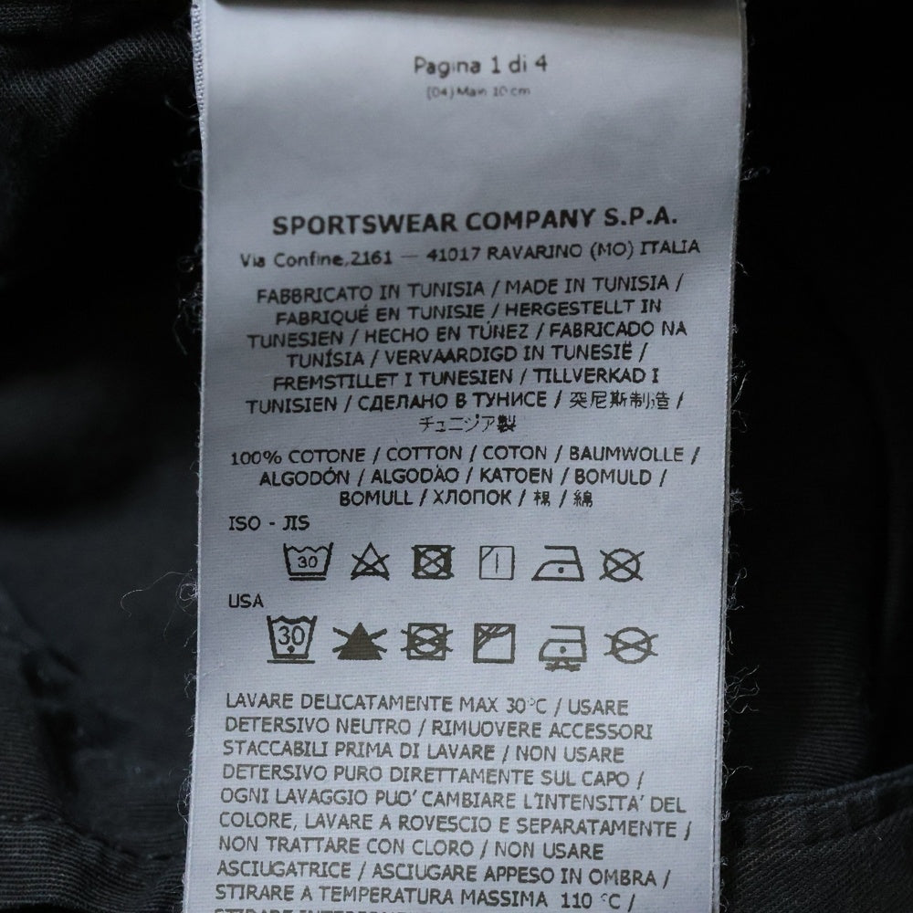 STONE ISLAND(ストーンアイランド) Old Effect Cargo Pants ロゴワッペン ウォッシュド カーゴパンツ ブラック 7615303WA