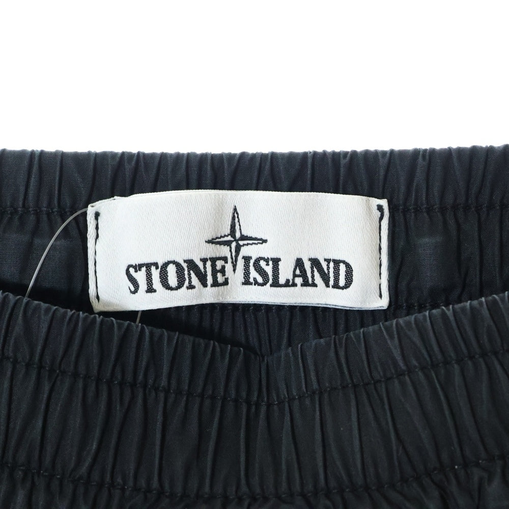 STONE ISLAND(ストーンアイランド) Cotton Poplin Strech Cargo Pants ロゴワッペン カーゴパンツ ブラック 721531403