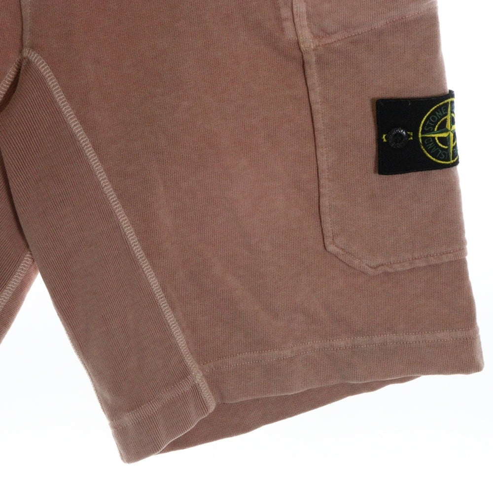 STONE ISLAND(ストーンアイランド) Cargo Shorts ロゴワッペン カーゴショーツ ハーフパンツ ピンク 741563560
