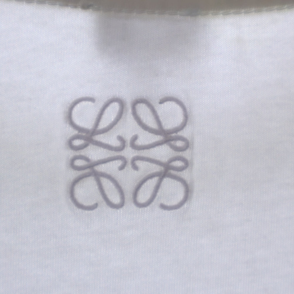 LOEWE(ロエベ) 21SS L.A. Series T-Shirt アナグラム ロゴ刺繍半袖Tシャツ ホワイト S897Y22X02
