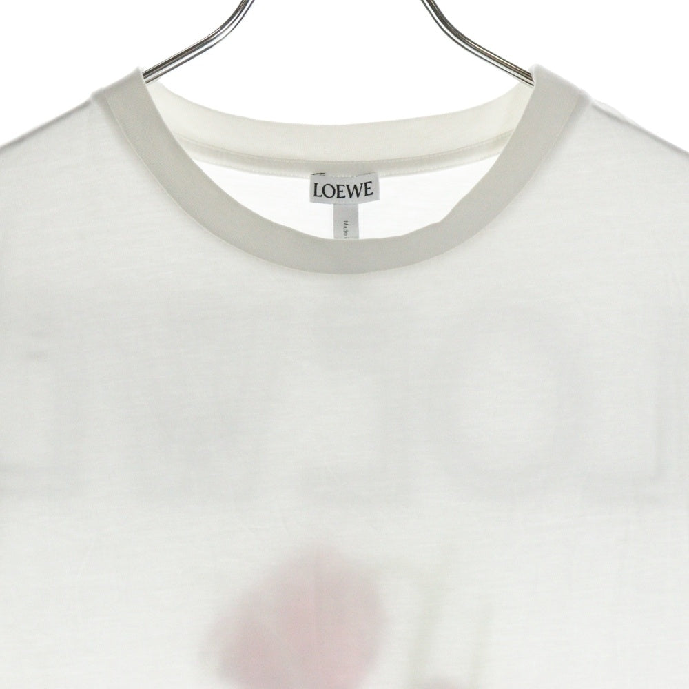 LOEWE(ロエベ) Botanical T-Shirt ボタニカル ロゴプリント半袖Tシャツ ホワイト S6199450CR