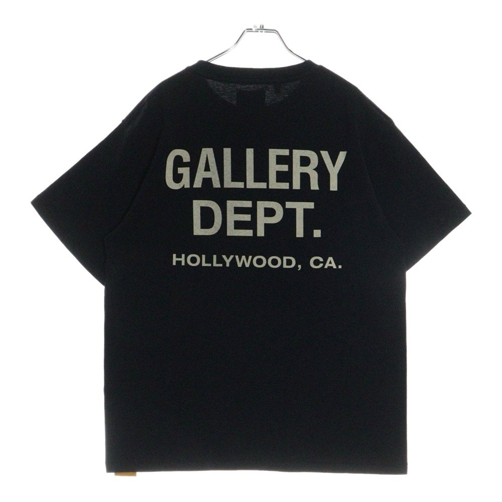 GALLERY DEPT.(ギャラリーデプト) Souvenir T-Shirt ロゴプリント半袖Tシャツ ブラック
