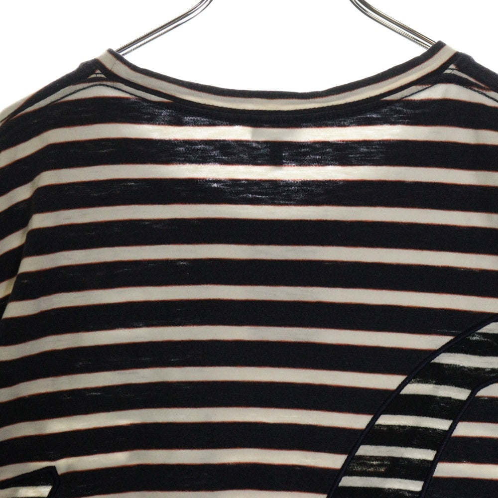 LOEWE(ロエベ) Striped T-Shirt ボーダー半袖Tシャツ ホワイト/ネイビー H6109620PC