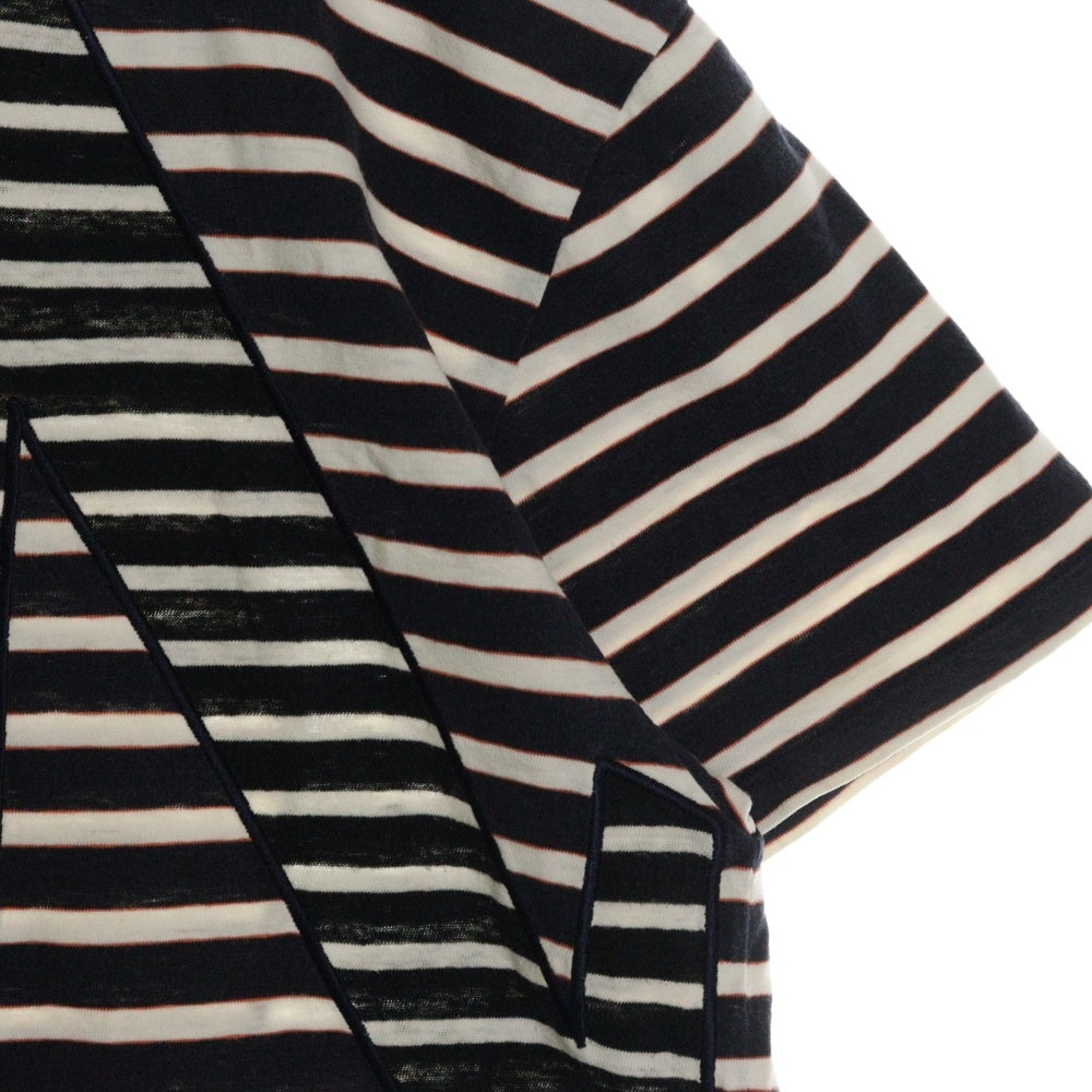 LOEWE(ロエベ) Striped T-Shirt ボーダー半袖Tシャツ ホワイト/ネイビー H6109620PC