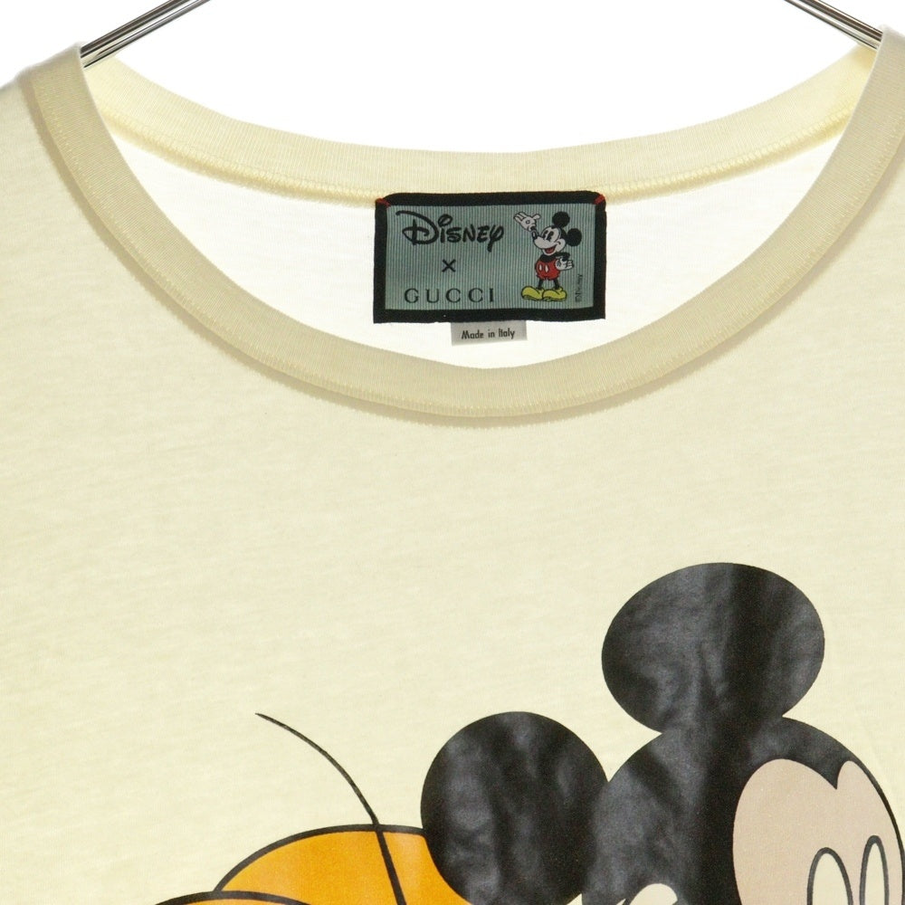 GUCCI(グッチ) 20SS ×Disney T-Shirt キャラクタープリント 半袖Tシャツ アイボリー 492347 XJB7W