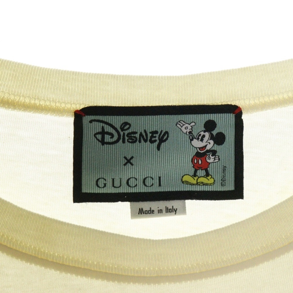 GUCCI(グッチ) 20SS ×Disney T-Shirt キャラクタープリント 半袖Tシャツ アイボリー 492347 XJB7W