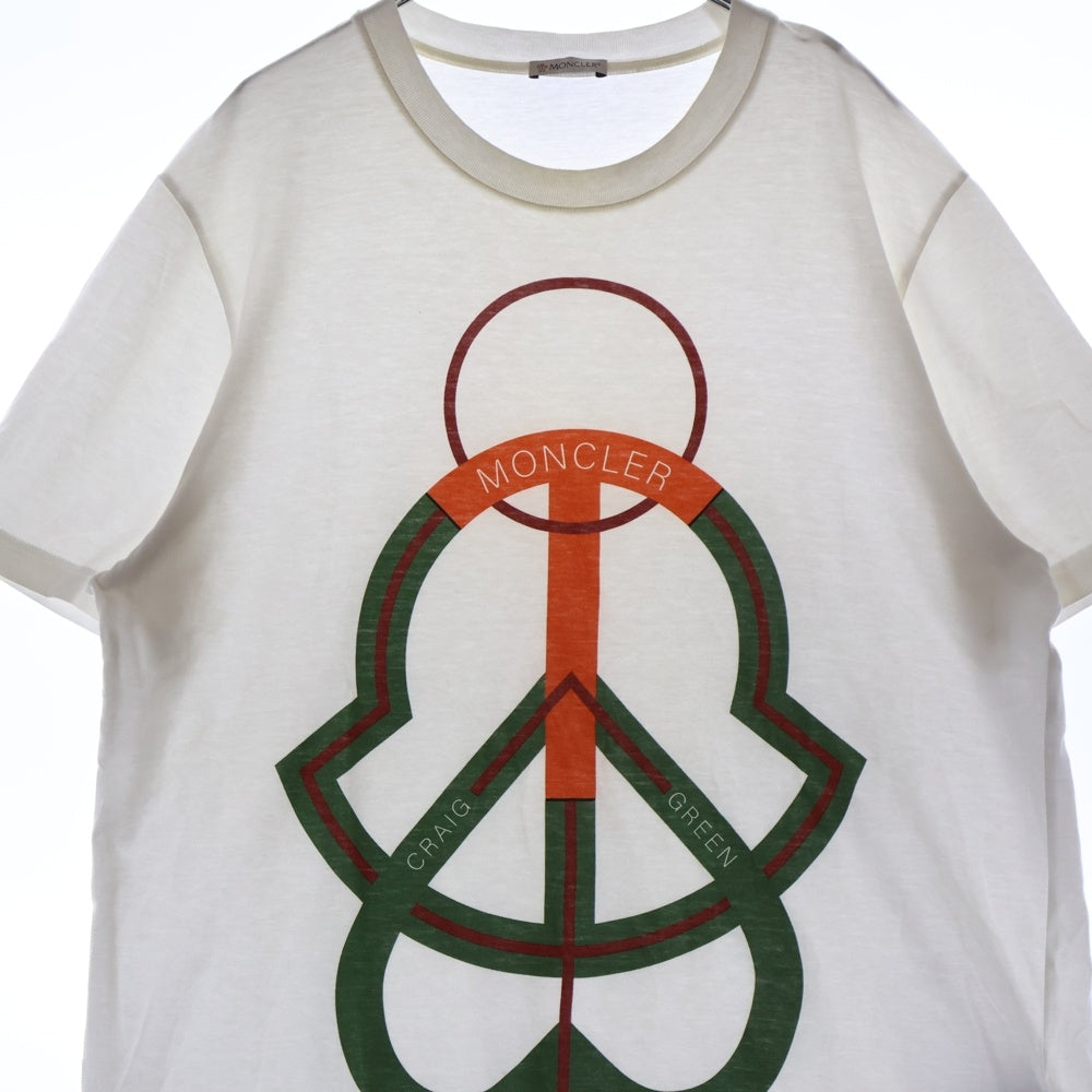 MONCLER GENIUS(モンクレール ジーニアス) CRAIG GREEN T-SHIRT SS 半袖Tシャツ ホワイト H109H8C00002 M1739