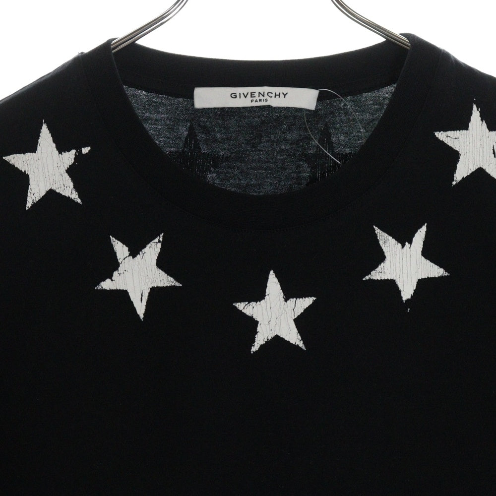 GIVENCHY(ジバンシィ) Star T-Shirt スタープリント 半袖Tシャツ ブラック BM70CN3002
