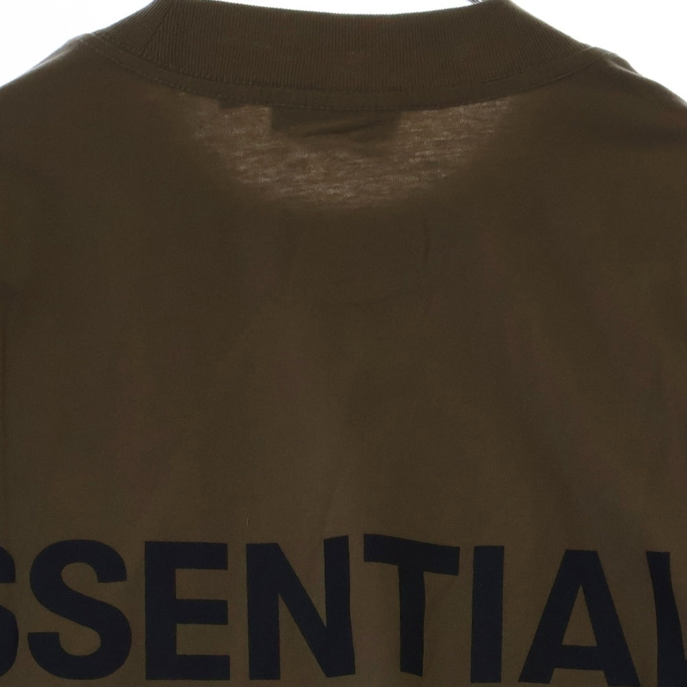 FEAR OF GOD ESSENTIALS(フィアオブゴッド エッセンシャルズ) L/S T-SHIRT バックリフレクターロゴ 長袖Tシャツ ロンT ベージュ