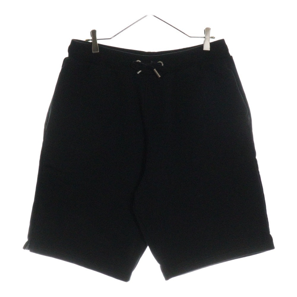 AMI Alexandre Mattiussi(アミアレクサンドルマテュッシ) TONAL ADC SHORT ハートロゴ刺繍 スウェットハーフパンツ ショーツ ブラック USO635.747