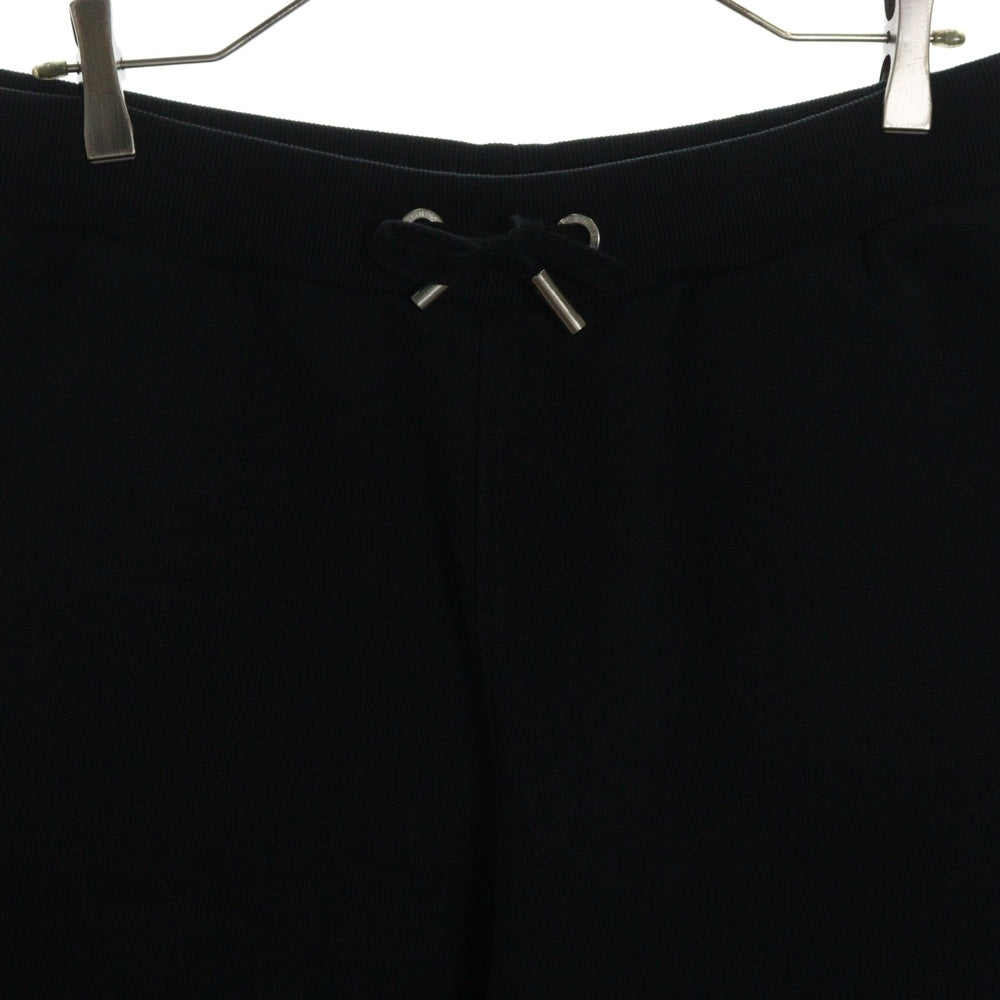 AMI Alexandre Mattiussi(アミアレクサンドルマテュッシ) TONAL ADC SHORT ハートロゴ刺繍 スウェットハーフパンツ ショーツ ブラック USO635.747