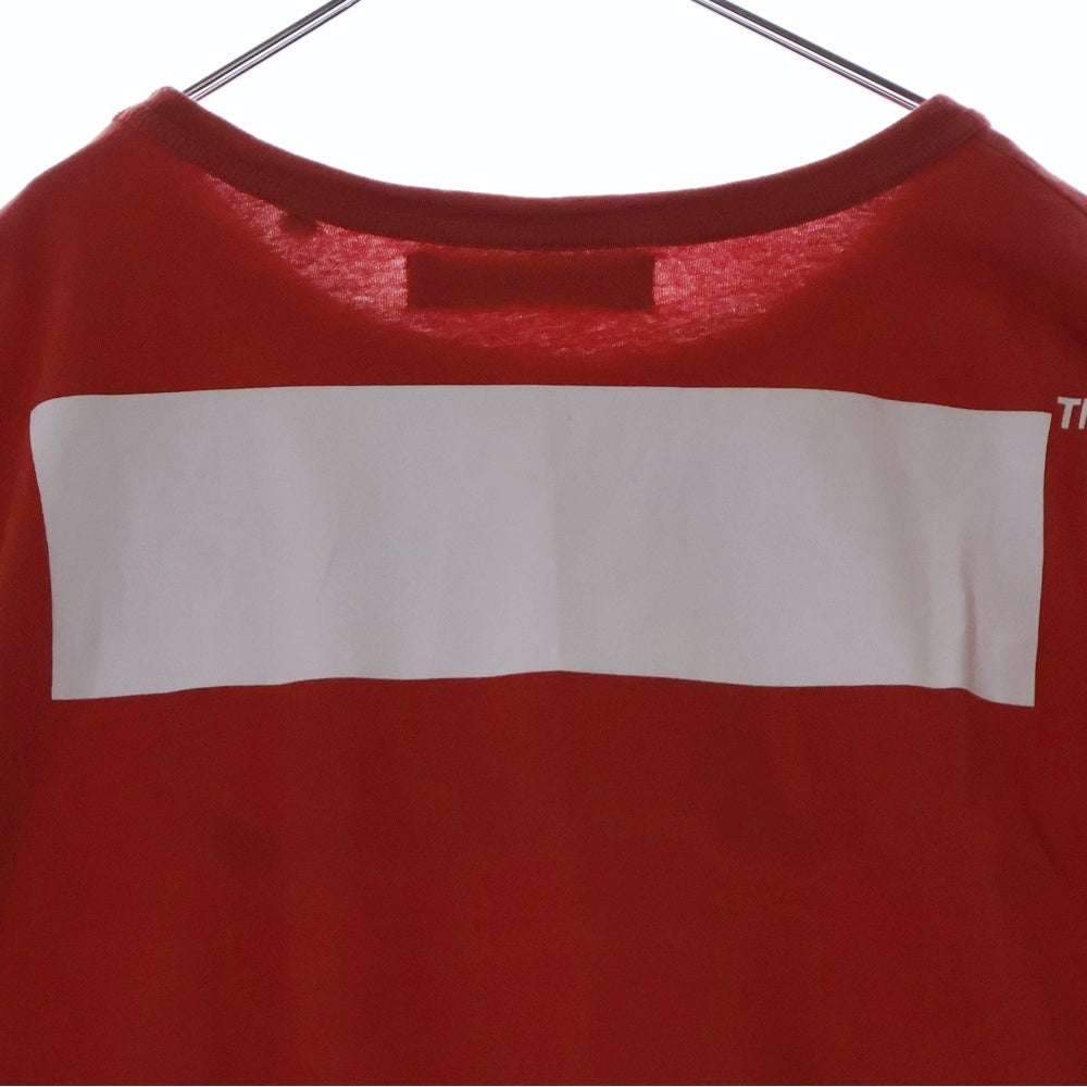 OFF-WHITE(オフホワイト) 16AW Snake T-Shirt 再構築半袖Tシャツ レッド