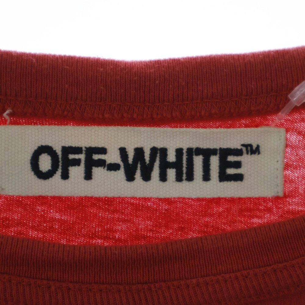 OFF-WHITE(オフホワイト) 16AW Snake T-Shirt 再構築半袖Tシャツ レッド