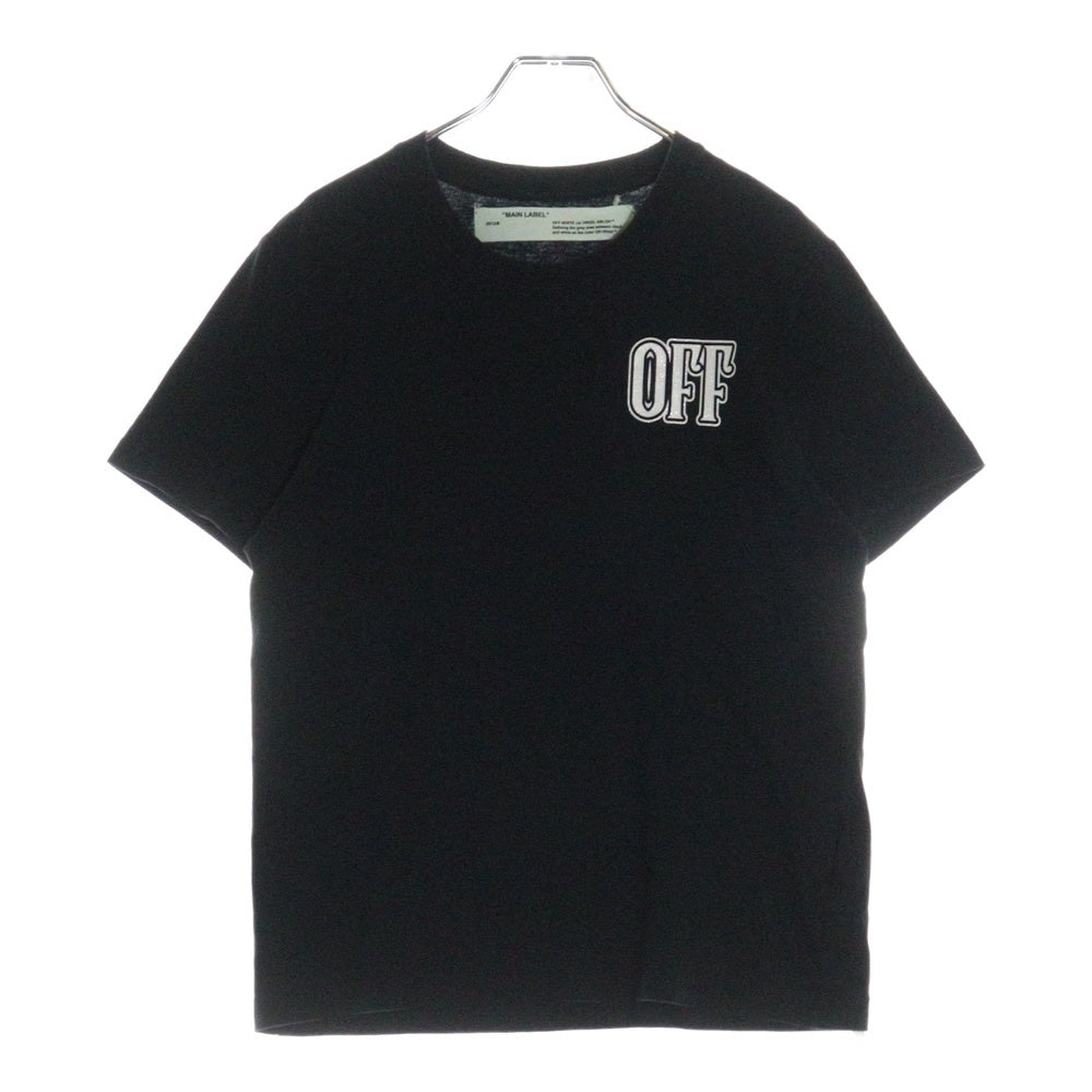 OFF-WHITE(オフホワイト) 18AW T-Shirt ラメ加工半袖Tシャツ ブラック OWAA049F18B07064