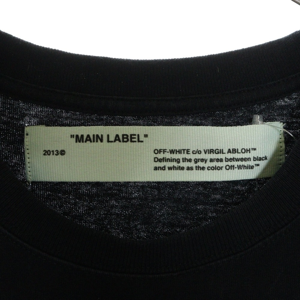 OFF-WHITE(オフホワイト) 18AW T-Shirt ラメ加工半袖Tシャツ ブラック OWAA049F18B07064