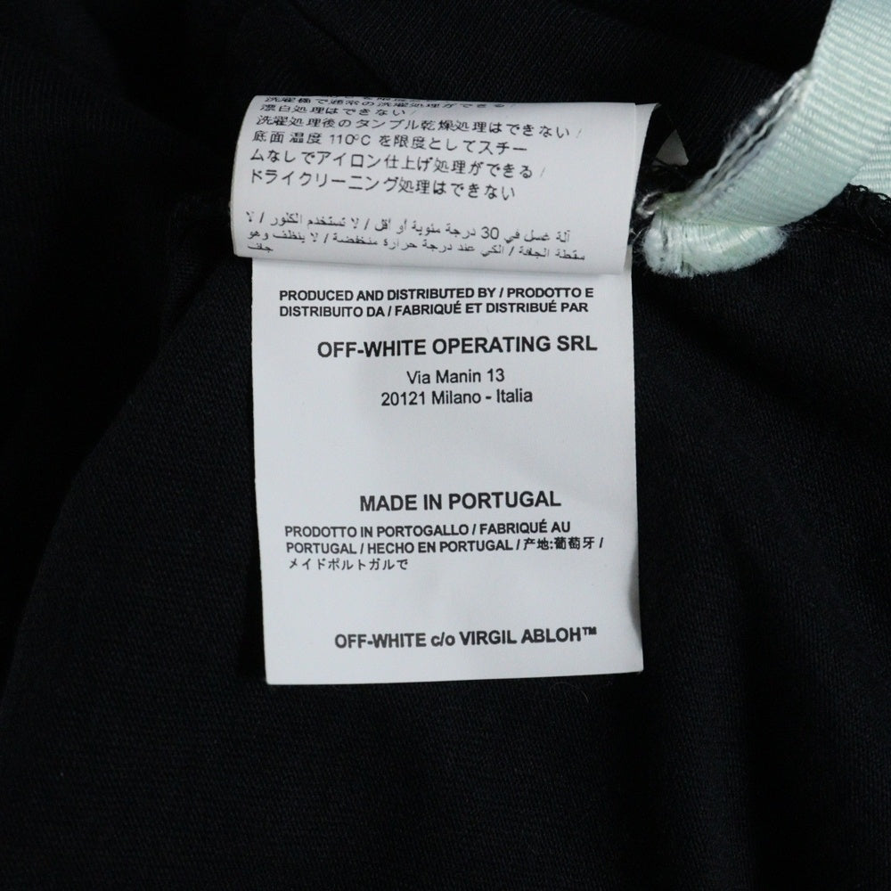 OFF-WHITE(オフホワイト) 18AW T-Shirt ラメ加工半袖Tシャツ ブラック OWAA049F18B07064