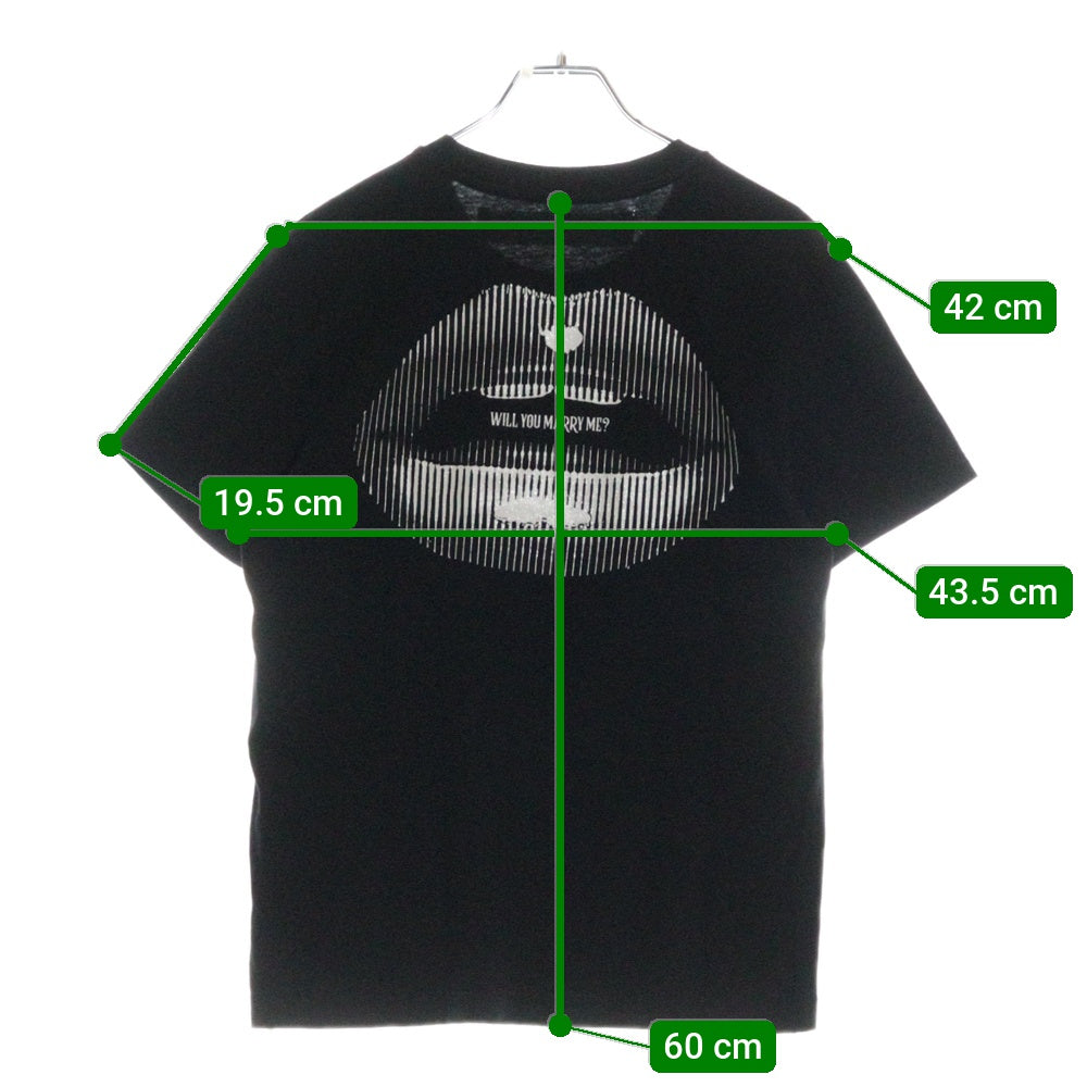 OFF-WHITE(オフホワイト) 18AW T-Shirt ラメ加工半袖Tシャツ ブラック OWAA049F18B07064