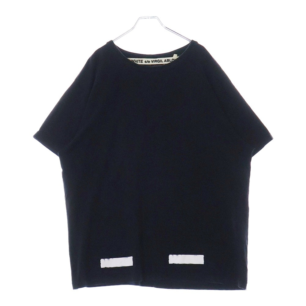 OFF-WHITE(オフホワイト) 16AW Stripped Diagonals T-Shirt 半袖Tシャツ ブラック