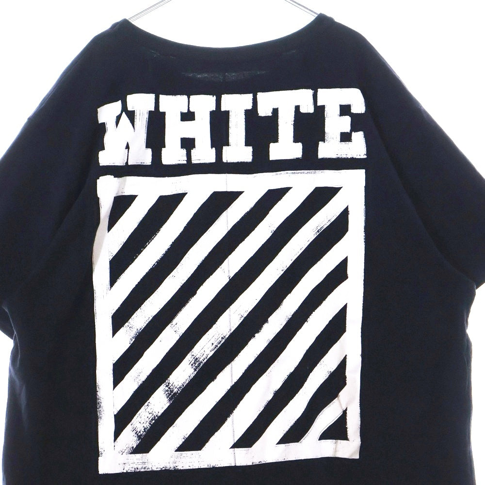 OFF-WHITE(オフホワイト) 16AW Stripped Diagonals T-Shirt 半袖Tシャツ ブラック