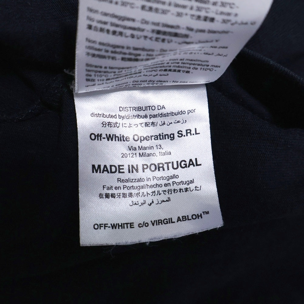 OFF-WHITE(オフホワイト) 16AW Stripped Diagonals T-Shirt 半袖Tシャツ ブラック
