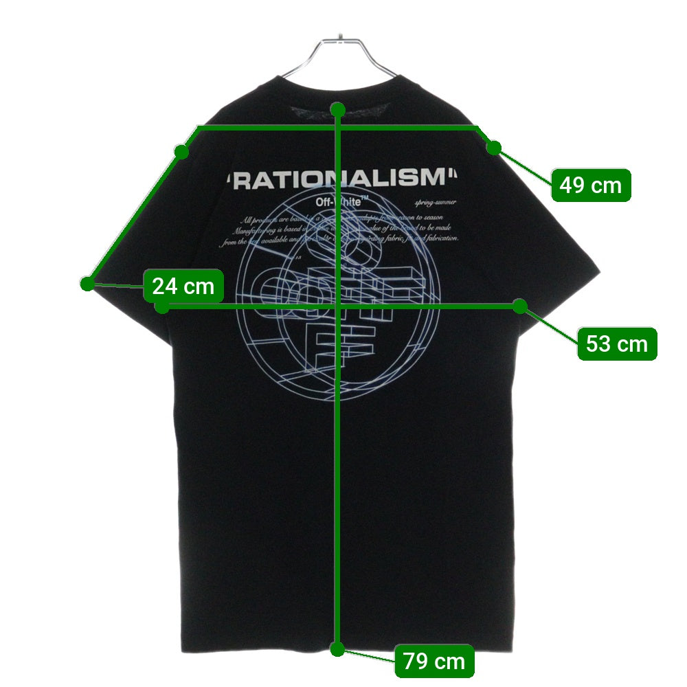 OFF-WHITE(オフホワイト) 20SS 3D Crossed T-Shirt 半袖Tシャツ ブラック OMAA027R20185003