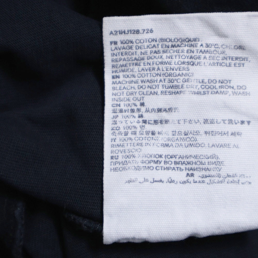 AMI Alexandre Mattiussi(アミアレクサンドルマテュッシ) T-Shirt ハートロゴ刺繍 半袖Tシャツ ブラック A21HJ128.726