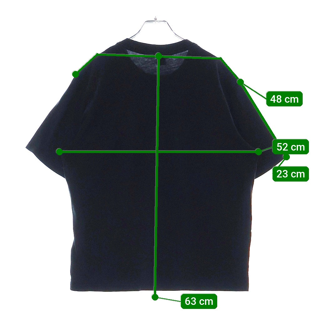 AMI Alexandre Mattiussi(アミアレクサンドルマテュッシ) T-Shirt ハートロゴ刺繍 半袖Tシャツ ブラック A21HJ128.726